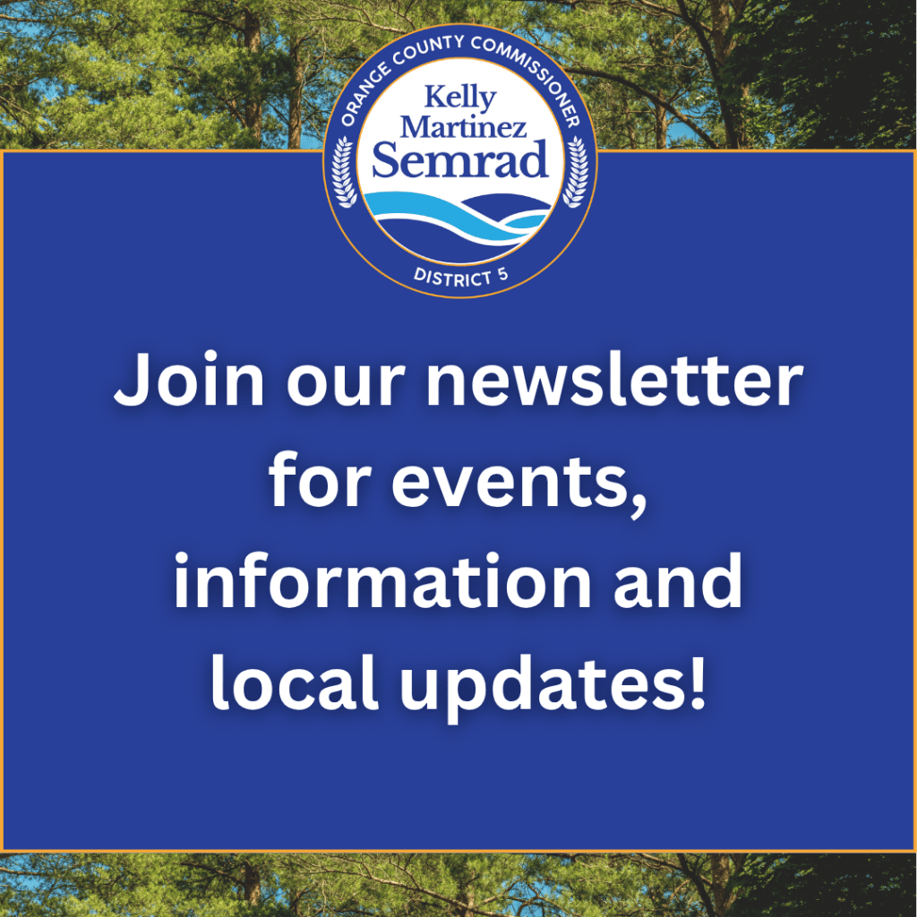 This is a graphic that says join our newsletter for events information and local updates.